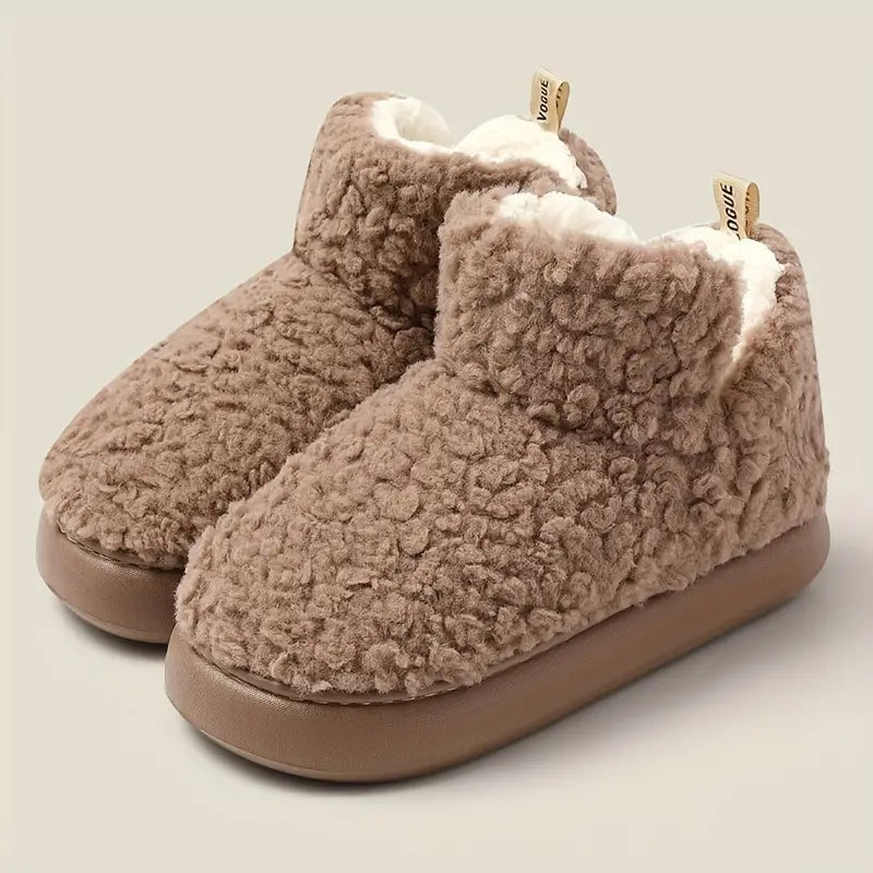 Women's Fuzzy Slip-On Thermal Boots