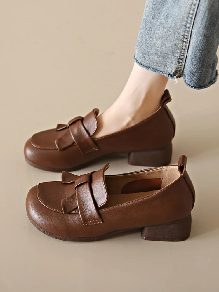 HIGH QUALITY COW LEATHER WOMEN'S SHOES