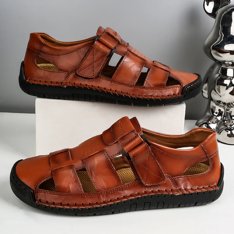Men’s Orthopaedic Leather Summer Sandals