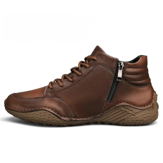 Men’s Real Leather Mid-Ankle Boots