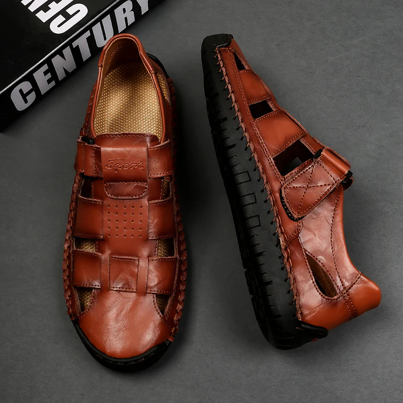 Men’s Orthopaedic Leather Summer Sandals