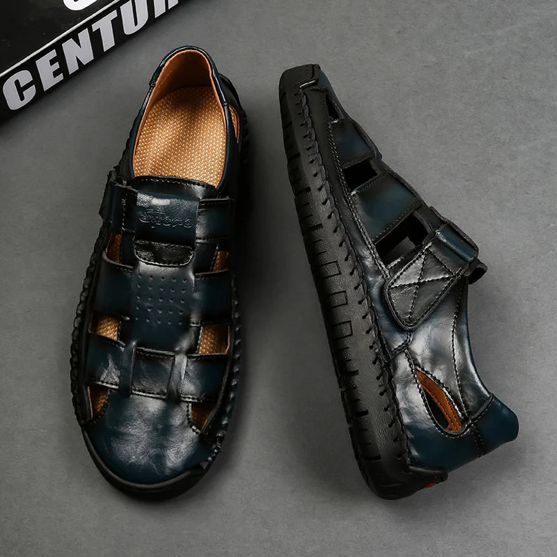 Men’s Orthopaedic Leather Summer Sandals