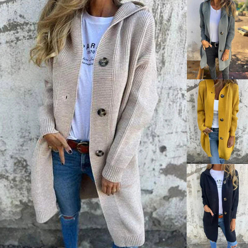 Women’s Cozy Elegance Hooded Cardigan