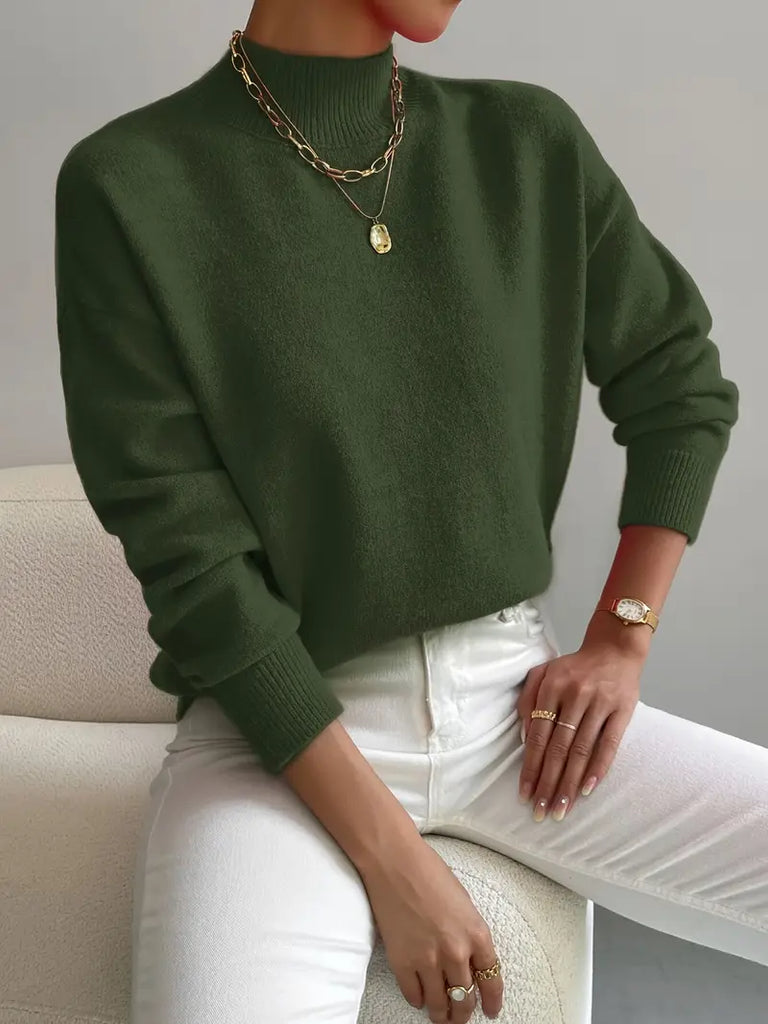 Women's Comfortable High Neck Sweater