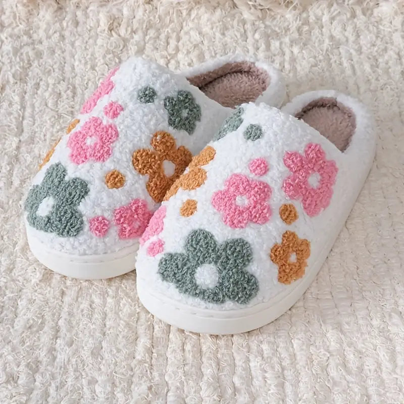 Women's Floral Cozy Winter Slippers