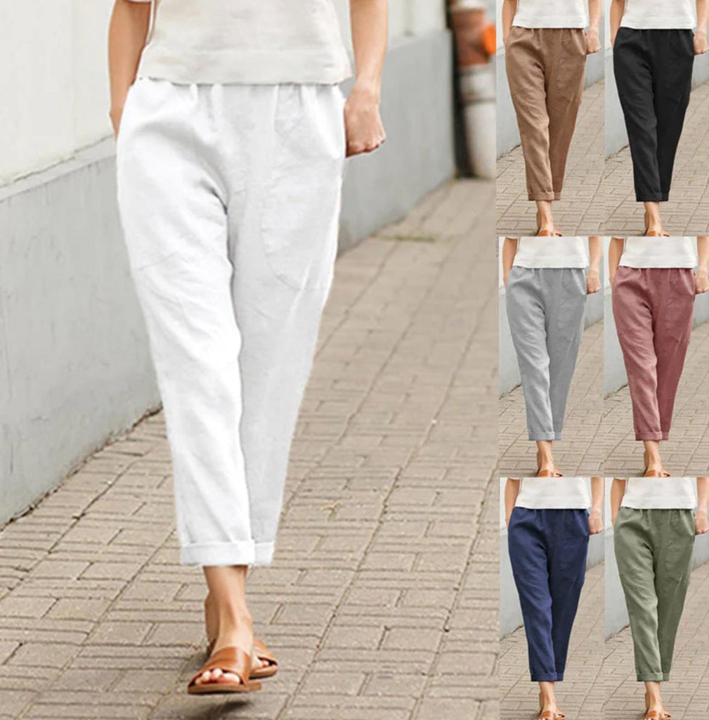 Lightweight Cotton Pants for Women in Plus Sizes
