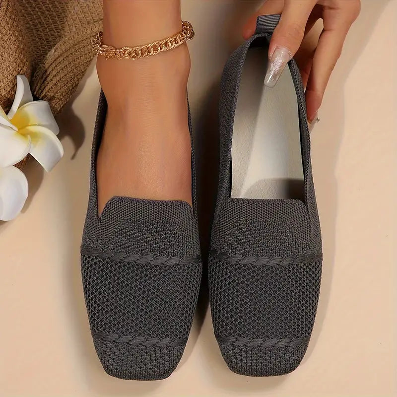 Knit Slip-On Ballet Flats