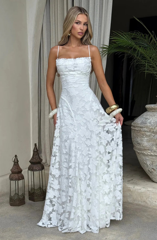 Women's Elegant Lace Maxi Gown