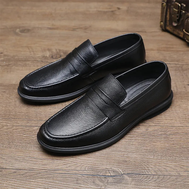 Men’s Cowhide Leather Comfort Driving Loafers