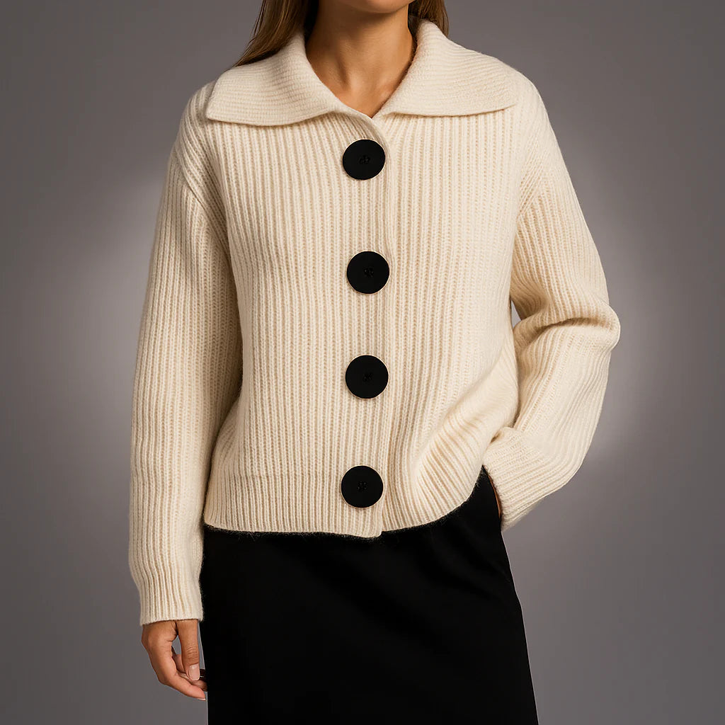 Women’s Organic Cotton Rib-Knit Cardigan