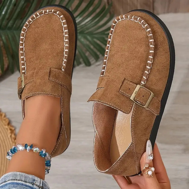 Women’s Non-Slip Leather Orthopaedic Trainers