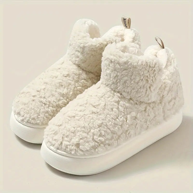 Women's Fuzzy Slip-On Thermal Boots