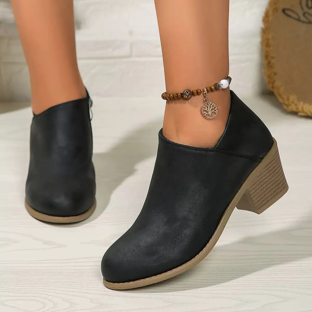 Women's Solid Colour Trendy Boots