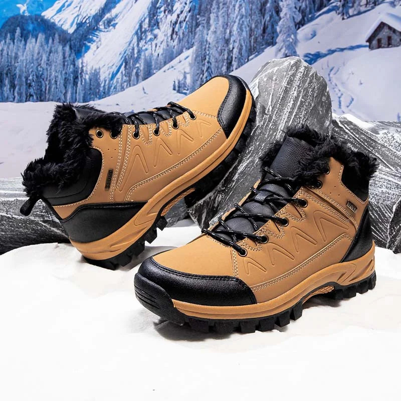 Men’s Orthopaedic Waterproof Wide-Toe Hiking Work Boots