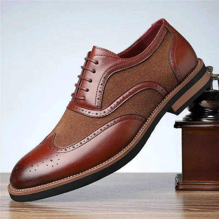 Men’s Two-Tone Brogue Oxfords