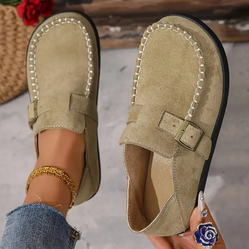 Women’s Non-Slip Leather Orthopaedic Trainers