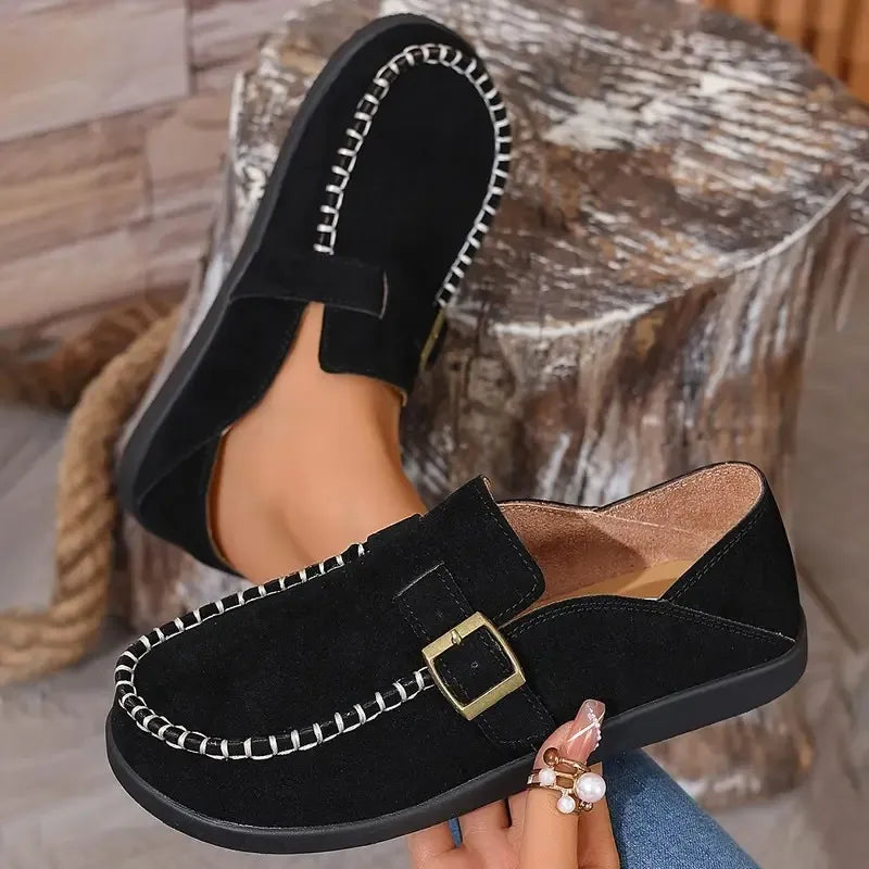 Women’s Non-Slip Leather Orthopaedic Trainers