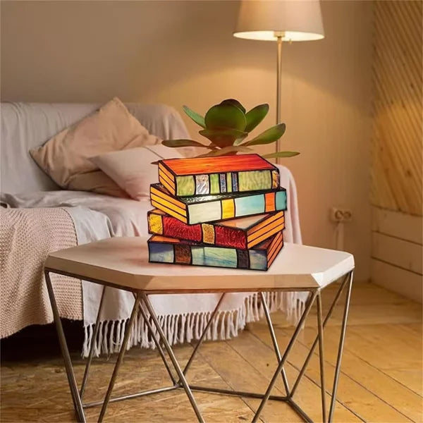 📚Stained Stacked Books Lamp