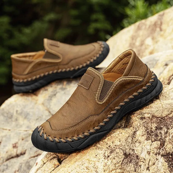 Men's Handmade Genuine Leather Orthopedic Outdoor Loafers
