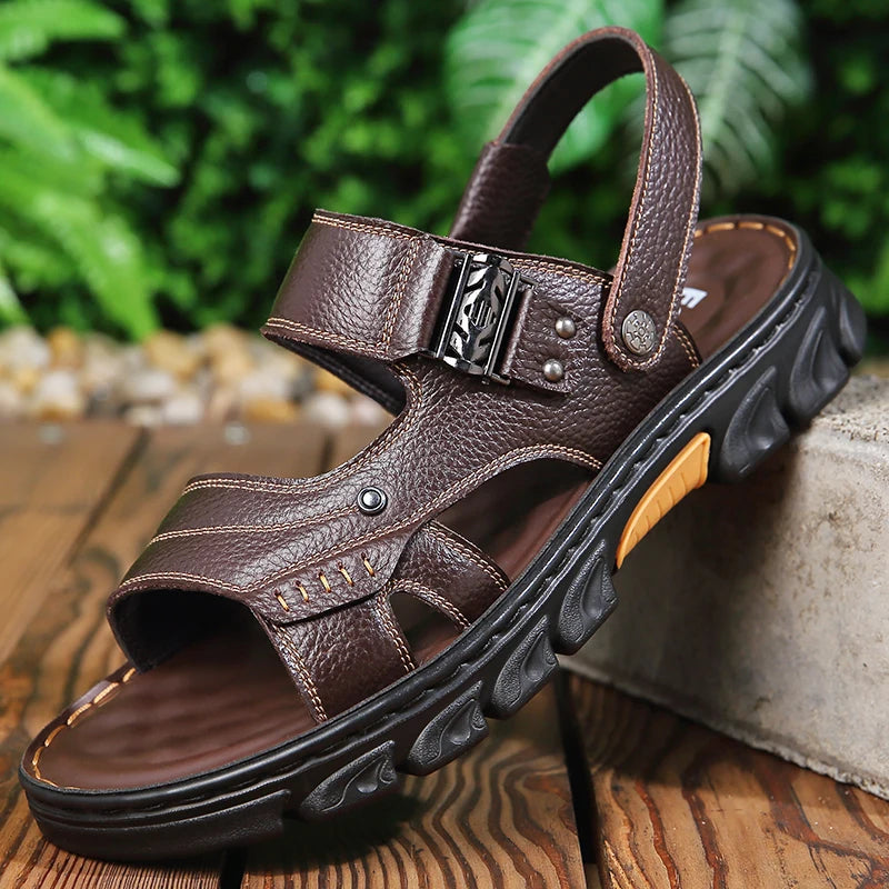 Non-slip Soft Leather Handmade Beach Sandals