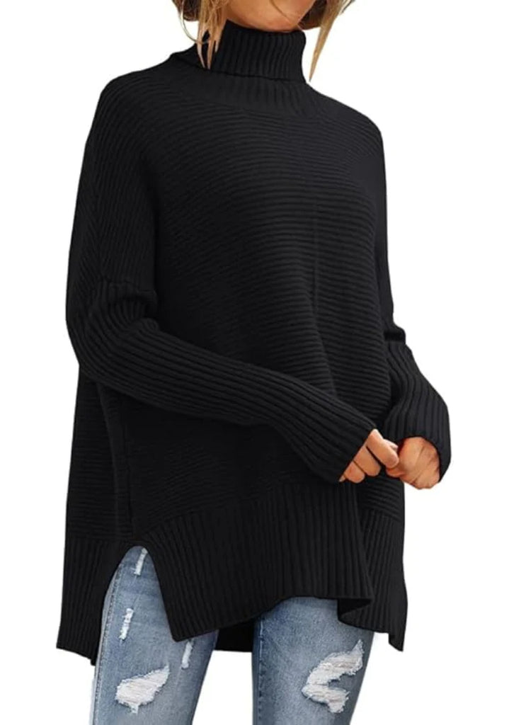 Women’s Soft Ribbed Knit Turtleneck Sweater