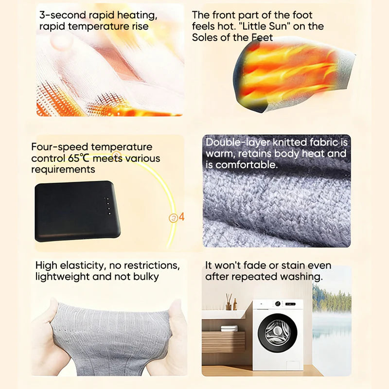 Heated Rechargeable Winter Thermal Socks