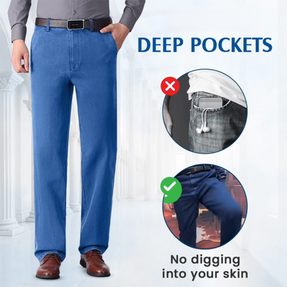 Men’s Stretch Straight-Leg Classic Jeans