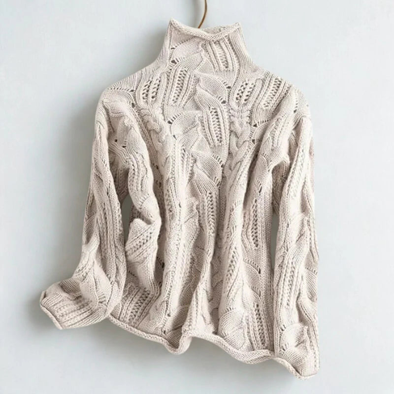 Women’s Featherlight Roll-Neck Knit Sweater
