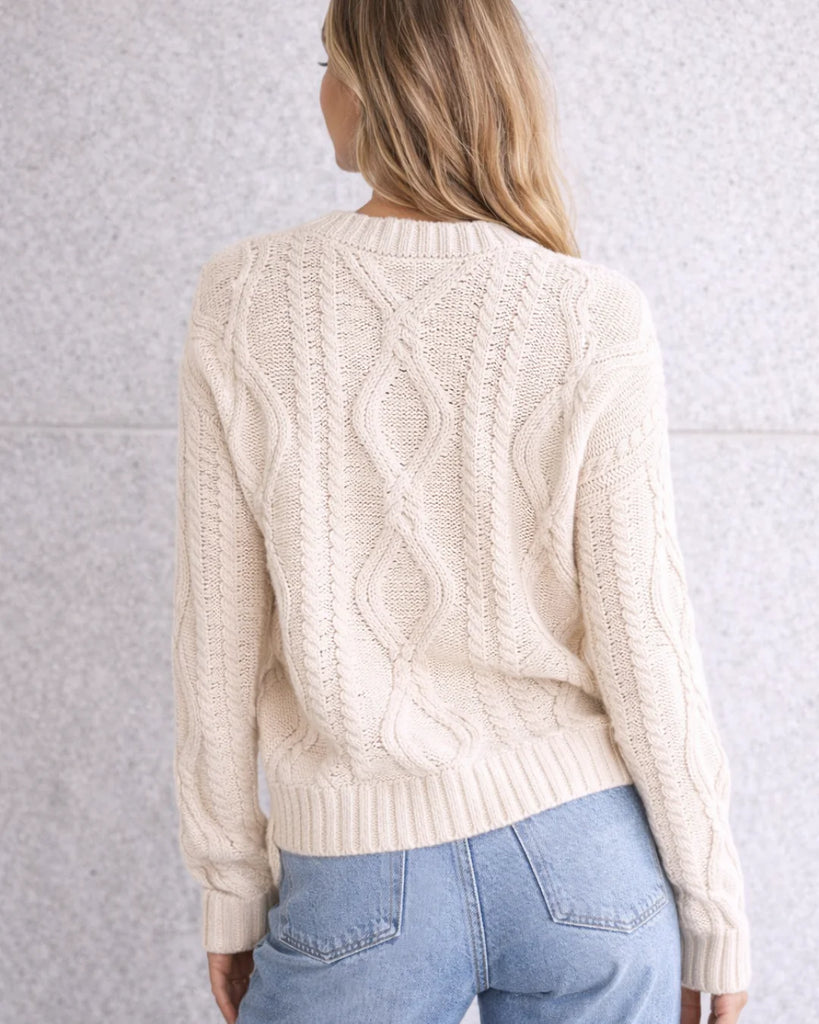 Women’s Cosy Cable Knit Crew Neck Jumper