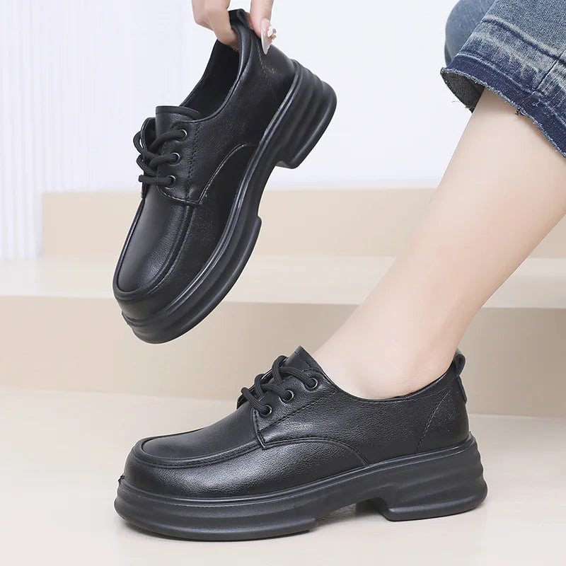 2024 new versatile genuine leather non-slip shoes