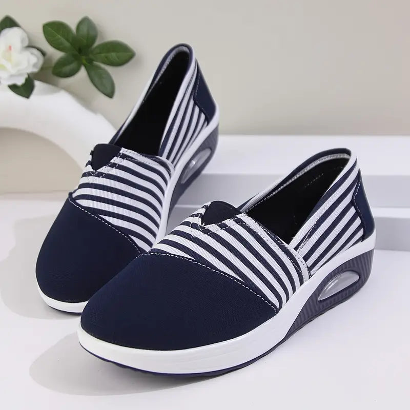 Orthopaedic Striped Sneakers for Women