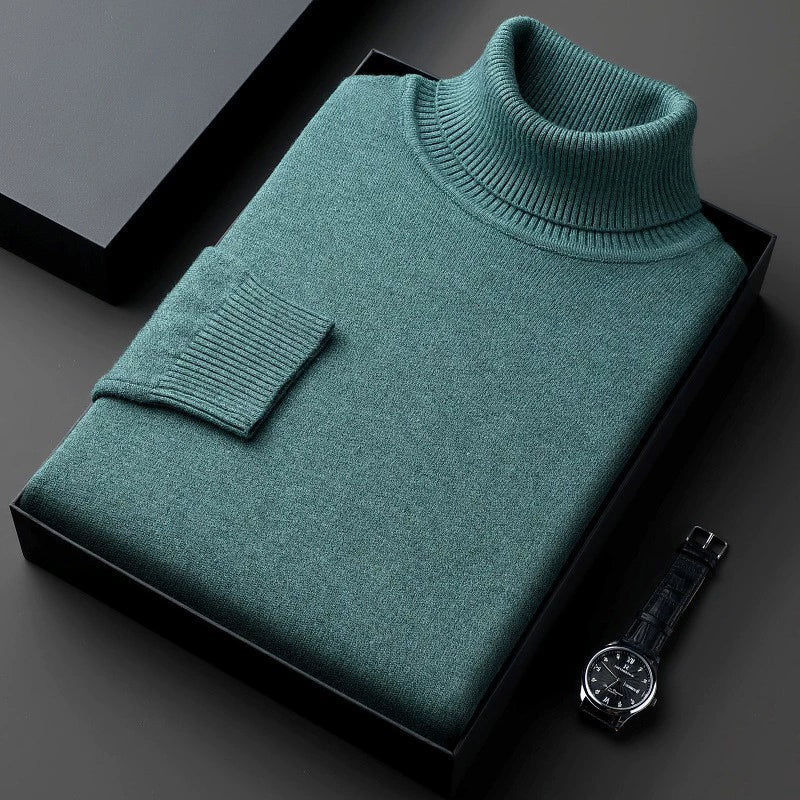 Men’s Solid Colour Premium Turtleneck Jumper