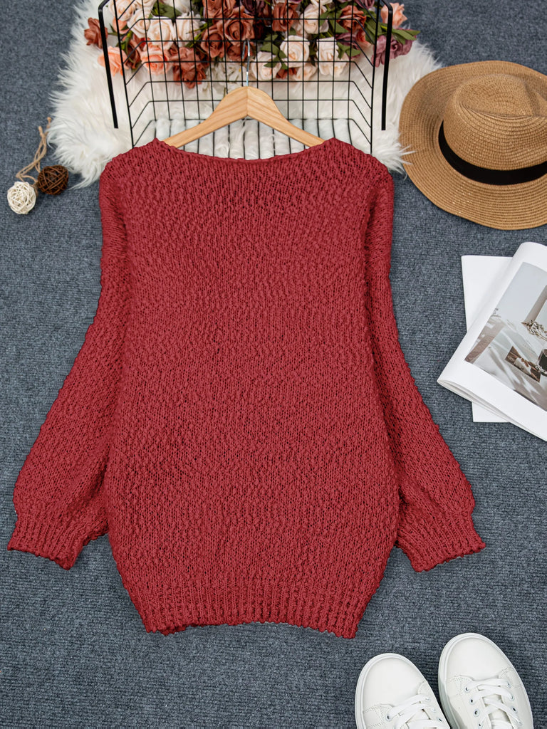 Jeannette - Round Neck Long Sleeve Sweater
