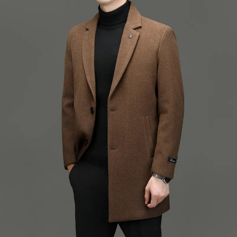Men’s Harrington Wool-Blend Coat