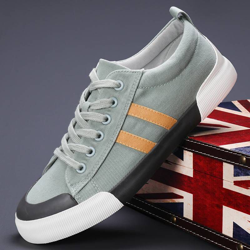 Men's Lightweight Breathable Canvas Sneakers – Casual Comfort Shoes