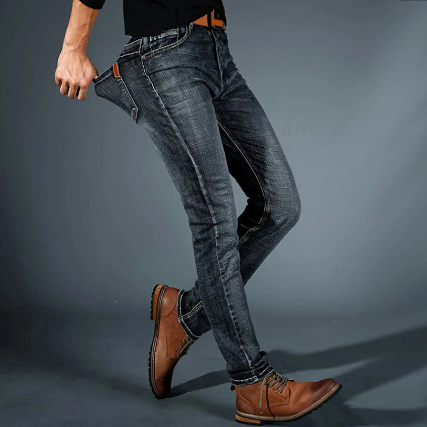 Men’s Premium 4-Way Stretch Tapered Jeans