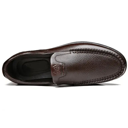Men’s Leather-Look Slip-On Loafers – Classic Comfort Meets Everyday Elegance