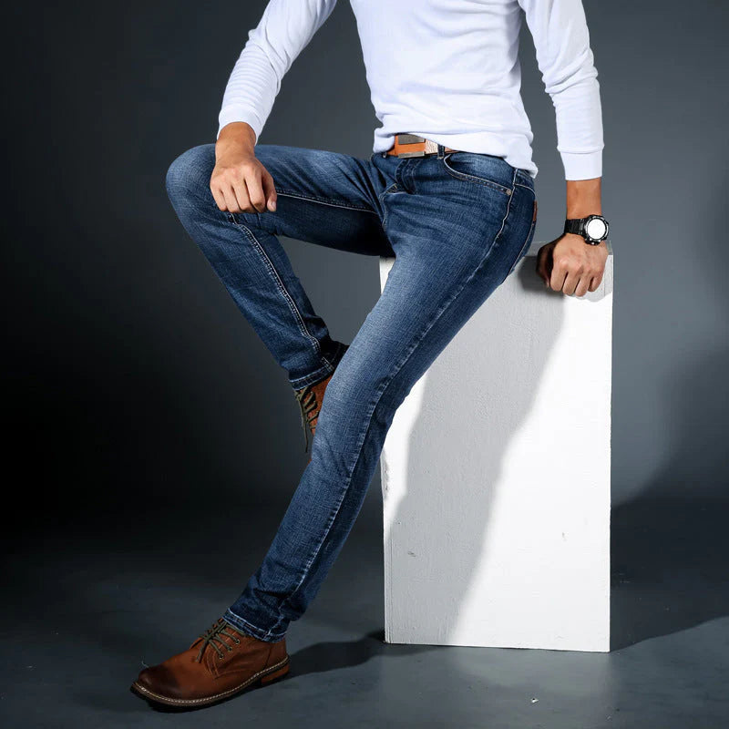 Men’s Premium 4-Way Stretch Tapered Jeans