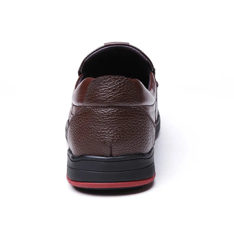 Men’s Leather-Look Slip-On Loafers – Classic Comfort Meets Everyday Elegance