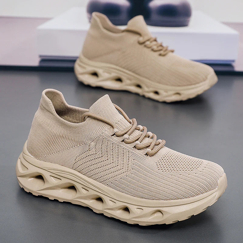 Men’s Wide Fit Slip-On Walking Trainers