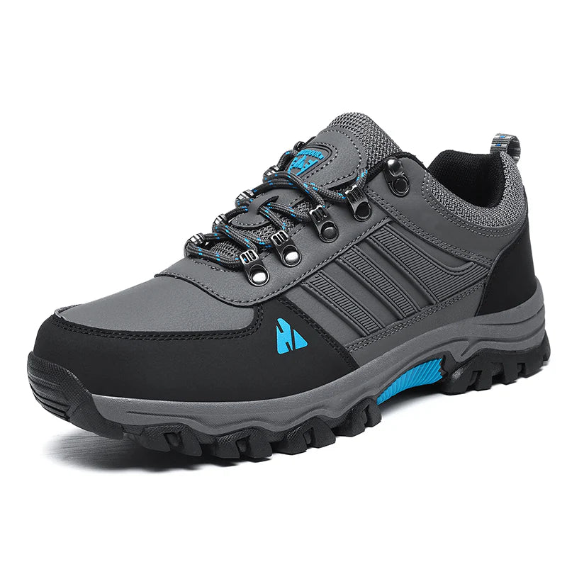 Men’s Leather Hiking & Outdoor Shoes – Orthopaedic Comfort, Non-Slip, Lightweight, Breathable, Durable 3 Years
