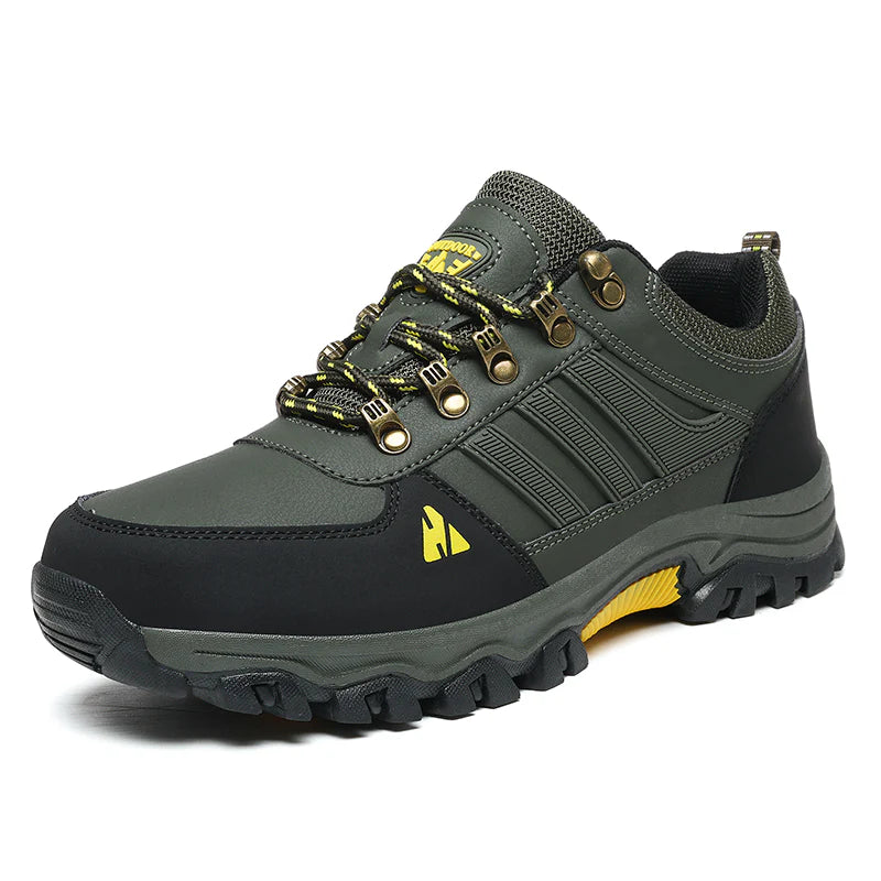 Men’s Leather Hiking & Outdoor Shoes – Orthopaedic Comfort, Non-Slip, Lightweight, Breathable, Durable 3 Years