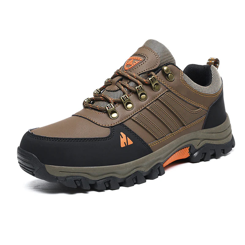 Men’s Leather Hiking & Outdoor Shoes – Orthopaedic Comfort, Non-Slip, Lightweight, Breathable, Durable 3 Years