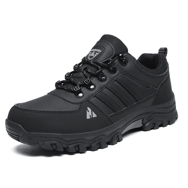 Men’s Leather Hiking & Outdoor Shoes – Orthopaedic Comfort, Non-Slip, Lightweight, Breathable, Durable 3 Years
