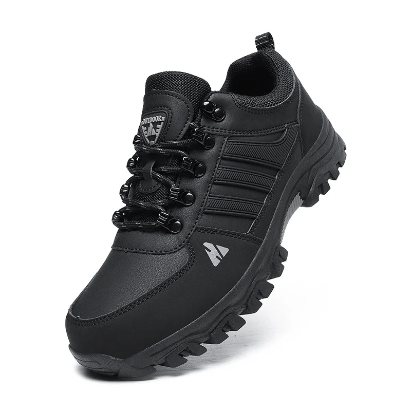 Men’s Leather Hiking & Outdoor Shoes – Orthopaedic Comfort, Non-Slip, Lightweight, Breathable, Durable 3 Years
