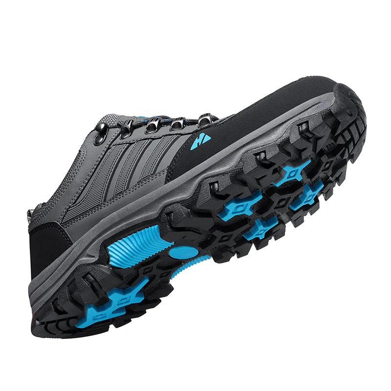 Men’s Leather Hiking & Outdoor Shoes – Orthopaedic Comfort, Non-Slip, Lightweight, Breathable, Durable 3 Years