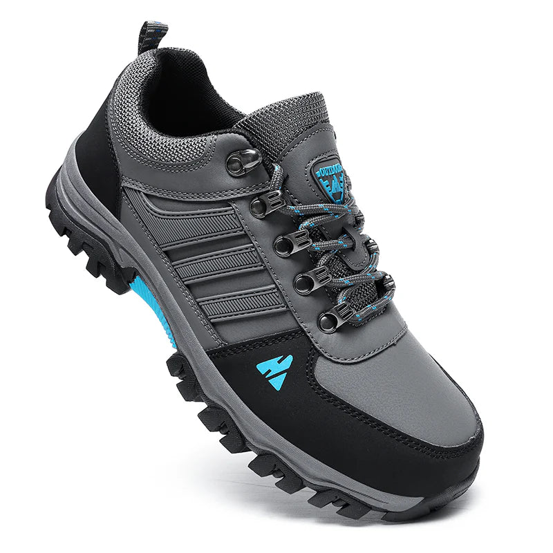 Men’s Leather Hiking & Outdoor Shoes – Orthopaedic Comfort, Non-Slip, Lightweight, Breathable, Durable 3 Years