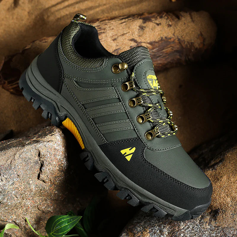 Men’s Leather Hiking & Outdoor Shoes – Orthopaedic Comfort, Non-Slip, Lightweight, Breathable, Durable 3 Years