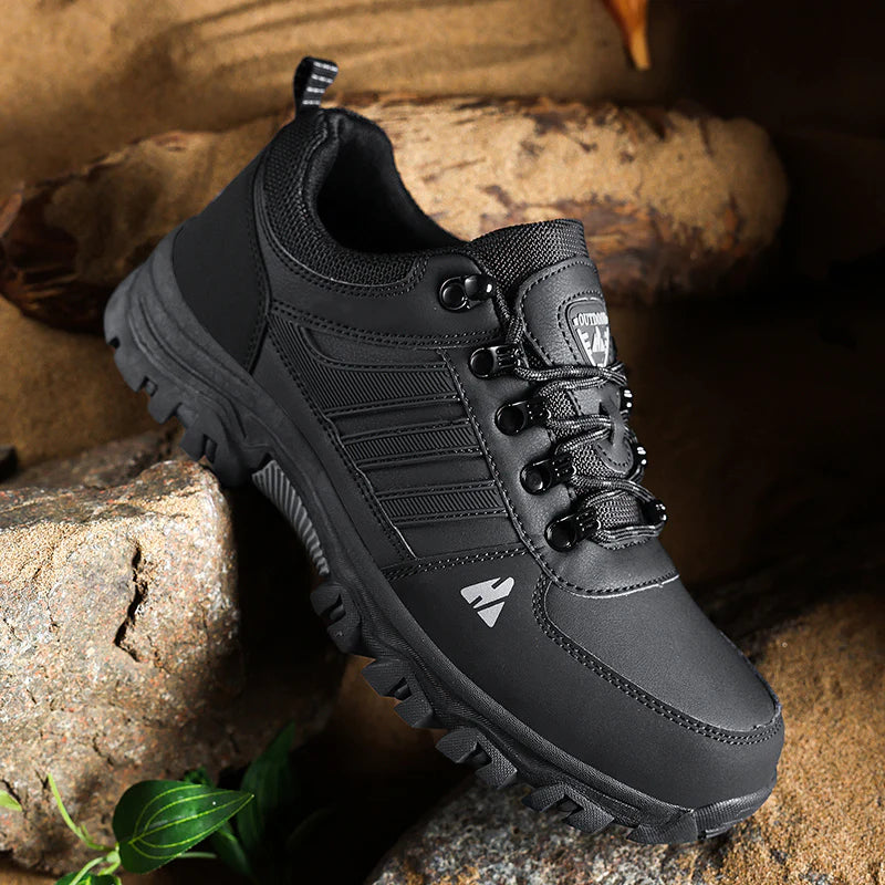 Men’s Leather Hiking & Outdoor Shoes – Orthopaedic Comfort, Non-Slip, Lightweight, Breathable, Durable 3 Years