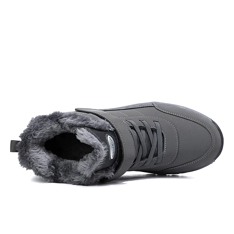 Men’s Wide-Fit Waterproof Fleece-Lined Winter Boots